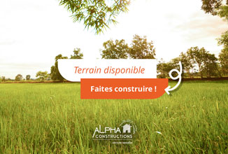 Terrain de 405m2 sur la commune de Huisseau-sur-Mauves au prix de 54000&euro; avec Alpha Constructions