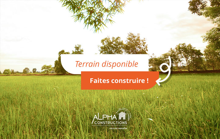 Terrain de 540m2 sur la commune de Cercottes au prix de 89000&euro; avec Alpha Constructions