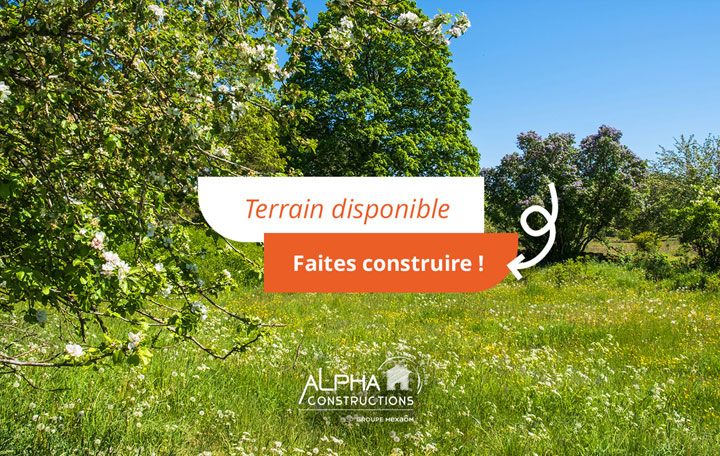 Terrain de 434m2 sur la commune de Orléans au prix de 85000&euro; avec Alpha Constructions
