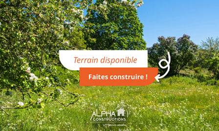 Terrain de 450m2 sur la commune de Abzac au prix de 64500&euro; avec Alpha Constructions