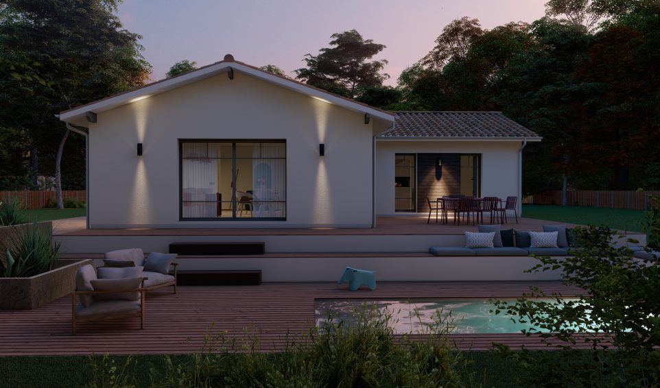 Modèle illiade de 85 m²  à 115 m² avec ou sans garage par Alpha constructions