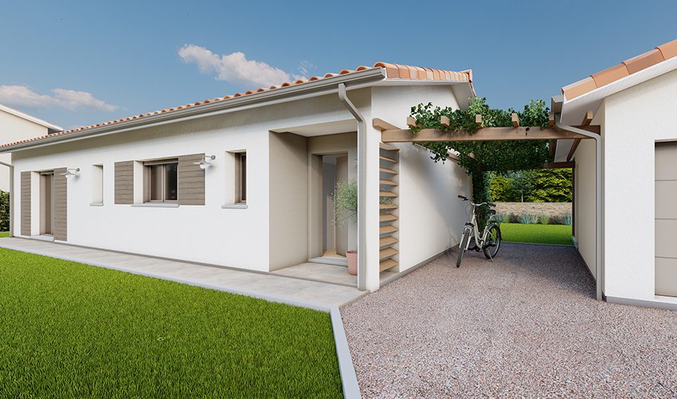 Ue entrée avec garage indépendant