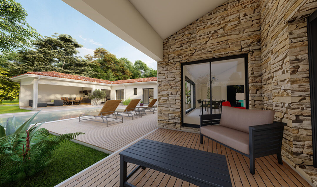 Maison, plain-pieds180 m2au Barp