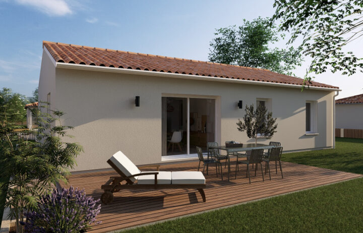 votre maison de 90m2 sur un terrain de 490m2 sur la commune de Agen au prix de 198700&euro; avec Alpha Constructions