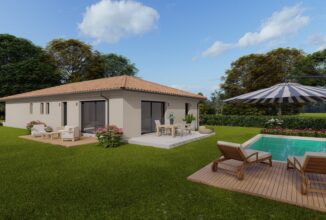 votre maison de 138m2 sur un terrain de 1600m2 sur la commune de Brive-la-Gaillarde au prix de 360000&euro; avec Alpha Constructions