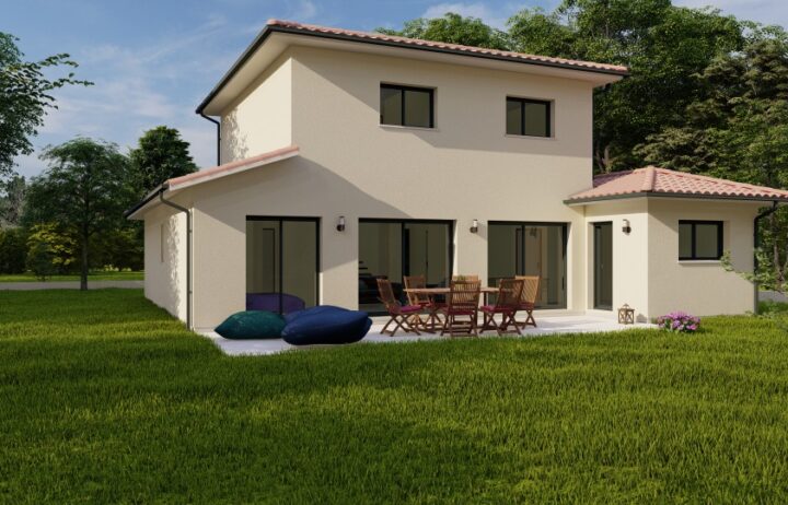 votre maison de 142m2 sur un terrain de 1310m2 sur la commune de Burie au prix de 367250&euro; avec Alpha Constructions