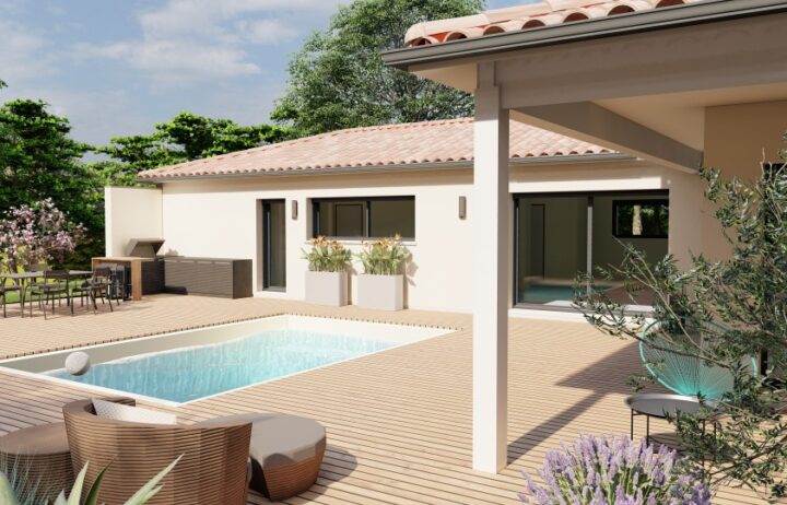 votre maison de 130m2 sur un terrain de 350m2 sur la commune de Bègles au prix de 499250&euro; avec Alpha Constructions