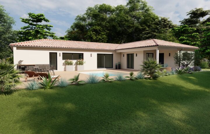 votre maison de 130m2 sur un terrain de 350m2 sur la commune de Bègles au prix de 499250&euro; avec Alpha Constructions