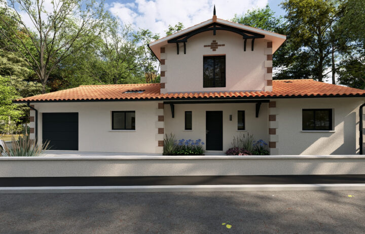 votre maison de 132m2 sur un terrain de 1350m2 sur la commune de Carcans au prix de 595000&euro; avec Alpha Constructions