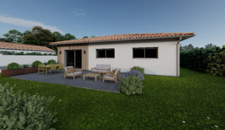 votre maison de 100m2 sur un terrain de 1500m2 sur la commune de Carignan-de-Bordeaux au prix de 444000&euro; avec Alpha Constructions