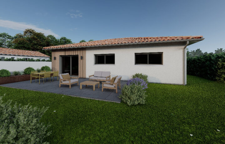 votre maison de 100m2 sur un terrain de 1500m2 sur la commune de Carignan-de-Bordeaux au prix de 444000&euro; avec Alpha Constructions