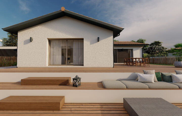 votre maison de 100m2 sur un terrain de 1980m2 sur la commune de Caussade au prix de 250360&euro; avec Alpha Constructions