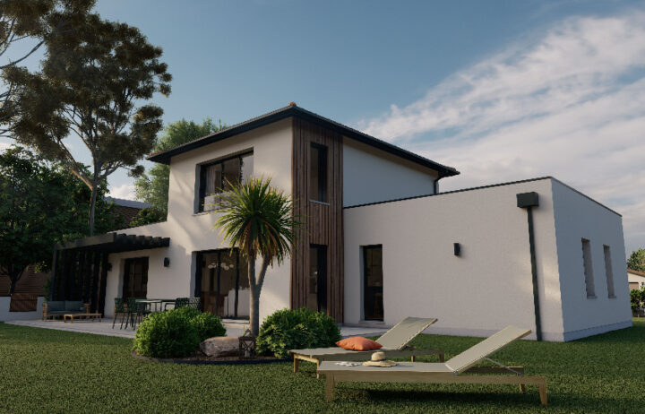 votre maison de 138m2 sur un terrain de 2500m2 sur la commune de Caussade au prix de 444328&euro; avec Alpha Constructions