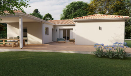 votre maison de 122m2 sur un terrain de 837m2 sur la commune de Cestas au prix de 487050&euro; avec Alpha Constructions