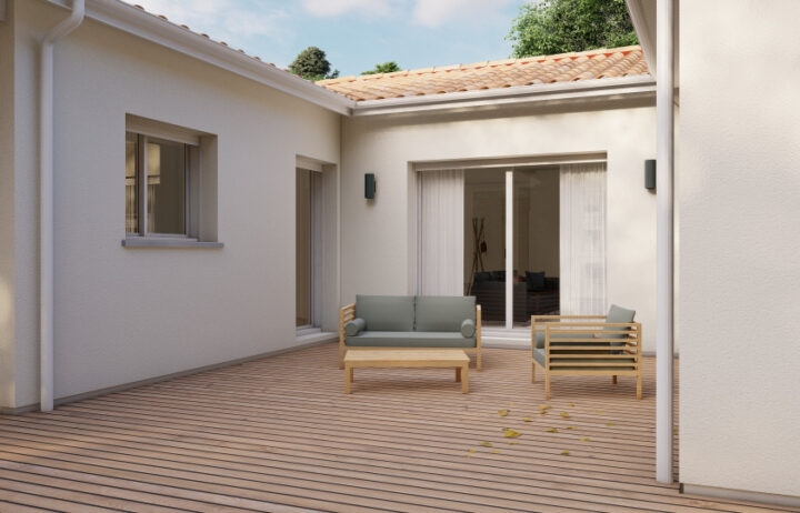 votre maison de 122m2 sur un terrain de 837m2 sur la commune de Cestas au prix de 487050&euro; avec Alpha Constructions