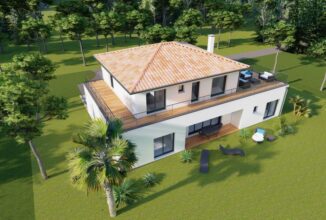 votre maison de 165m2 sur un terrain de 837m2 sur la commune de Cestas au prix de 603250&euro; avec Alpha Constructions