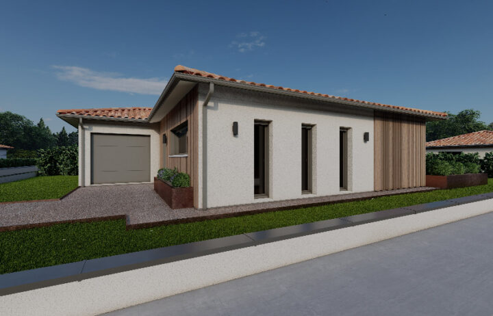 votre maison de 76m2 sur un terrain de 1080m2 sur la commune de Château-l&rsquo;Évêque au prix de 160000&euro; avec Alpha Constructions