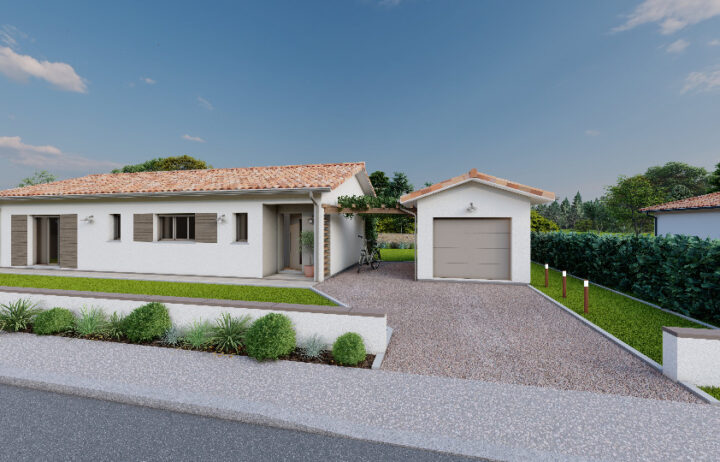 votre maison de 78m2 sur un terrain de 800m2 sur la commune de Châteauneuf-sur-Charente au prix de 188250&euro; avec Alpha Constructions