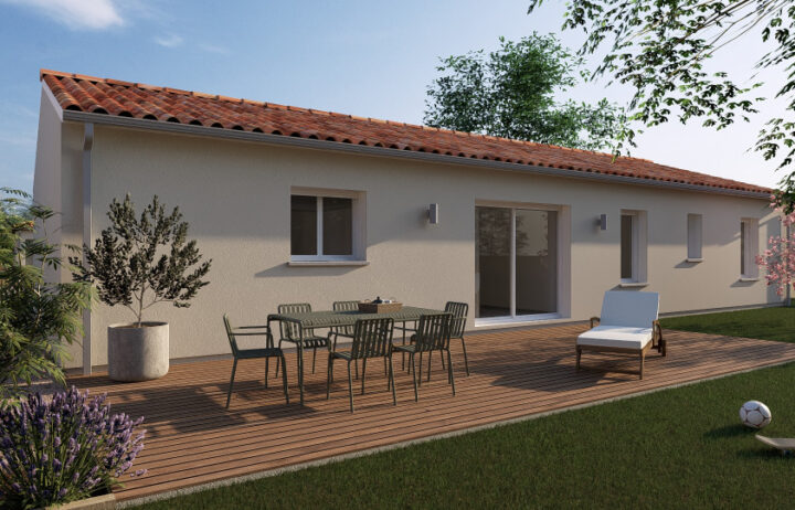 votre maison de 110m2 sur un terrain de 770m2 sur la commune de Cissac-Médoc au prix de 256500&euro; avec Alpha Constructions