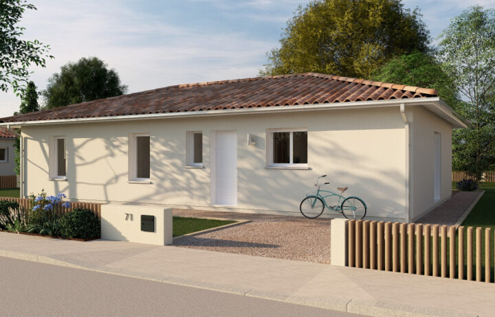 votre maison de 100m2 sur un terrain de 800m2 sur la commune de Civrac-de-Blaye au prix de 260000&euro; avec Alpha Constructions
