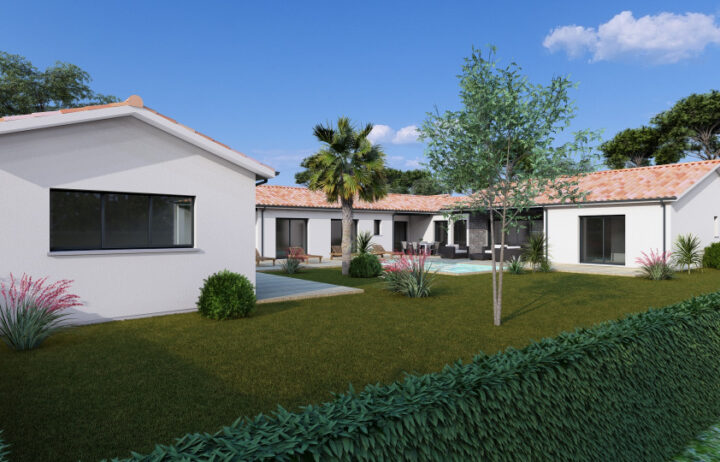 votre maison de 195m2 sur un terrain de 2580m2 sur la commune de Clam au prix de 450000&euro; avec Alpha Constructions