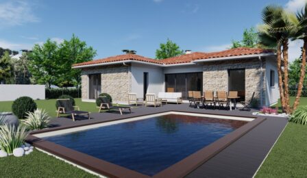 votre maison de 165m2 sur un terrain de 2580m2 sur la commune de Clam au prix de 360000&euro; avec Alpha Constructions