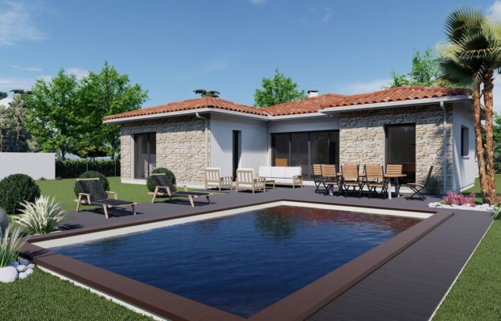 votre maison de 165m2 sur un terrain de 2580m2 sur la commune de Clam au prix de 360000&euro; avec Alpha Constructions