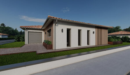 votre maison de 60m2 sur un terrain de 396m2 sur la commune de Grézac au prix de 193900&euro; avec Alpha Constructions