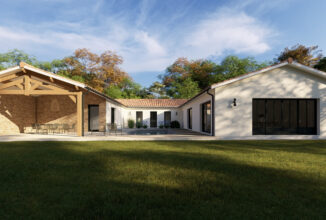 votre maison de 231m2 sur un terrain de 980m2 sur la commune de Hourtin au prix de 767000&euro; avec Alpha Constructions