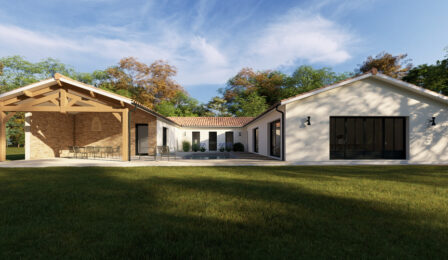 votre maison de 231m2 sur un terrain de 980m2 sur la commune de Hourtin au prix de 767000&euro; avec Alpha Constructions