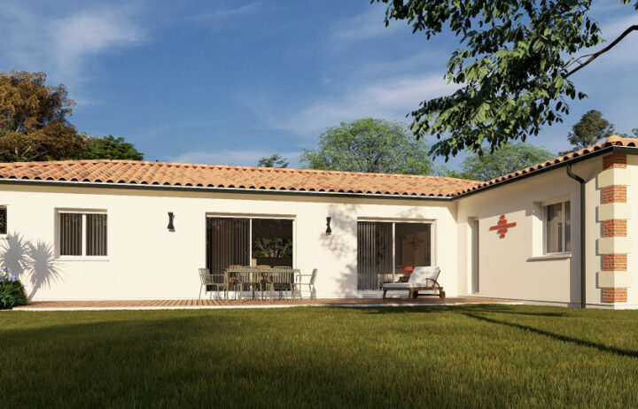 votre maison de 112m2 sur un terrain de 625m2 sur la commune de Hourtin au prix de 452500&euro; avec Alpha Constructions