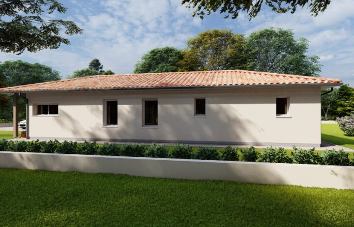 votre maison de 120m2 sur un terrain de 980m2 sur la commune de Hourtin au prix de 456000&euro; avec Alpha Constructions