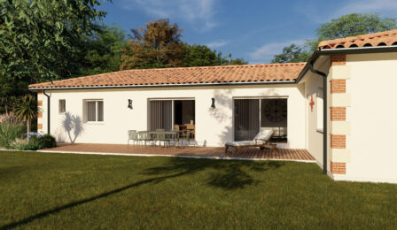 votre maison de 112m2 sur un terrain de 625m2 sur la commune de Hourtin au prix de 452500&euro; avec Alpha Constructions