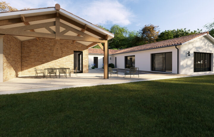 votre maison de 231m2 sur un terrain de 980m2 sur la commune de Hourtin au prix de 767000&euro; avec Alpha Constructions