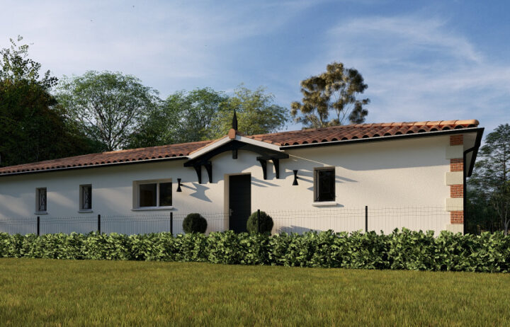 votre maison de 112m2 sur un terrain de 625m2 sur la commune de Hourtin au prix de 452500&euro; avec Alpha Constructions