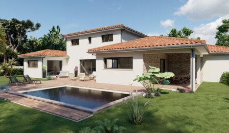 votre maison de 227m2 sur un terrain de 1600m2 sur la commune de Javrezac au prix de 602355&euro; avec Alpha Constructions