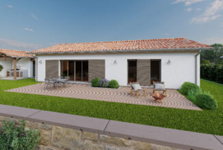 votre maison de 80m2 sur un terrain de 1100m2 sur la commune de Lalbenque au prix de 210000&euro; avec Alpha Constructions