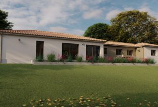 votre maison de 128m2 sur un terrain de 677m2 sur la commune de Léognan au prix de 467700&euro; avec Alpha Constructions