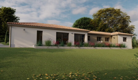 votre maison de 128m2 sur un terrain de 677m2 sur la commune de Léognan au prix de 467700&euro; avec Alpha Constructions