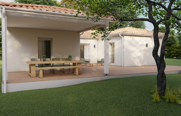 votre maison de 122m2 sur un terrain de 1200m2 sur la commune de Mosnac-Saint-Simeux au prix de 289000&euro; avec Alpha Constructions