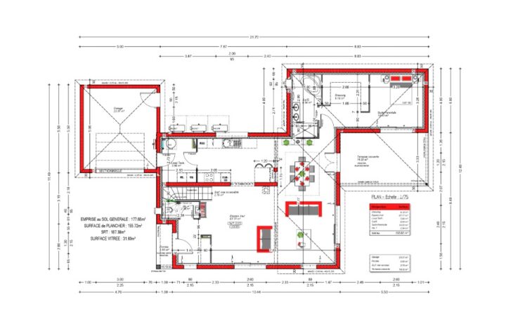 votre maison de 150m2 sur un terrain de 722m2 sur la commune de Mérignac au prix de 714000&euro; avec Alpha Constructions