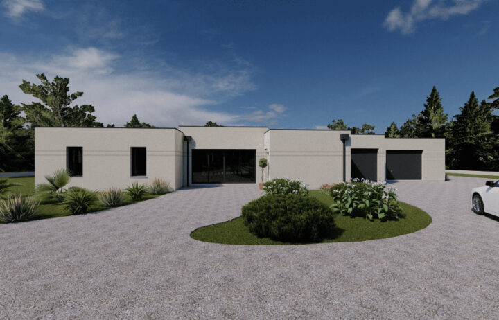 votre maison de 135m2 sur un terrain de 630m2 sur la commune de Mérignac au prix de 425120&euro; avec Alpha Constructions