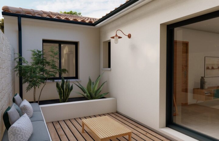 votre maison de 104m2 sur un terrain de 1295m2 sur la commune de Notre-Dame-de-Sanilhac au prix de 258000&euro; avec Alpha Constructions