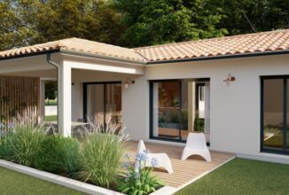 votre maison de 104m2 sur un terrain de 1295m2 sur la commune de Notre-Dame-de-Sanilhac au prix de 258000&euro; avec Alpha Constructions