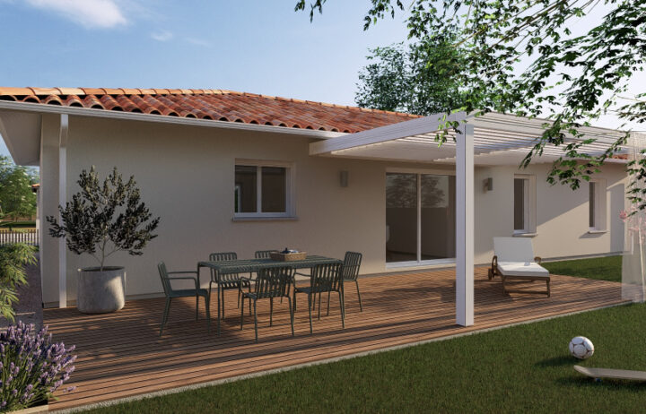 votre maison de 100m2 sur un terrain de 1100m2 sur la commune de Nègrepelisse au prix de 224500&euro; avec Alpha Constructions