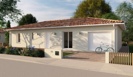 votre maison de 115m2 sur un terrain de 1090m2 sur la commune de Pons au prix de 185000&euro; avec Alpha Constructions