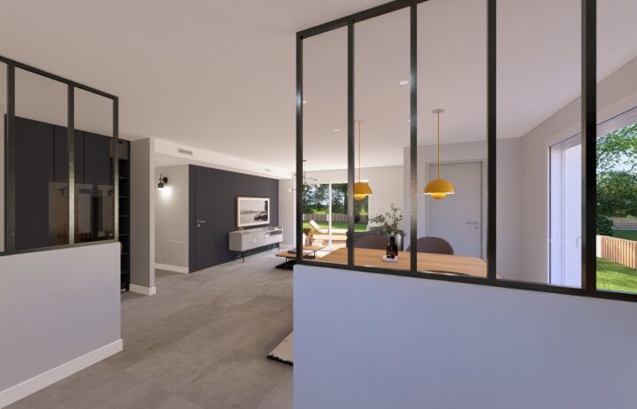 votre maison de 100m2 sur un terrain de 800m2 sur la commune de Portets au prix de 268306&euro; avec Alpha Constructions