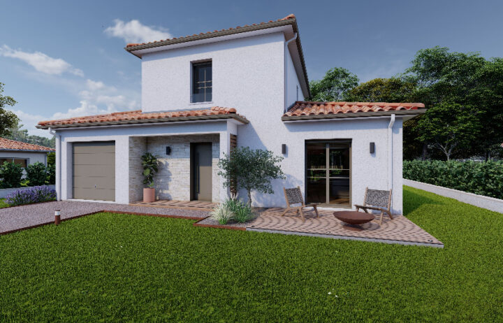 votre maison de 110m2 sur un terrain de 212m2 sur la commune de Pugnac au prix de 260000&euro; avec Alpha Constructions