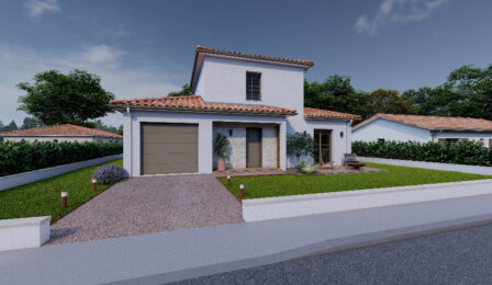 votre maison de 110m2 sur un terrain de 212m2 sur la commune de Pugnac au prix de 260000&euro; avec Alpha Constructions