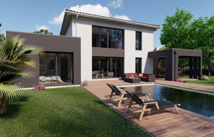 votre maison de 160m2 sur un terrain de 719m2 sur la commune de Périgueux au prix de 382000&euro; avec Alpha Constructions